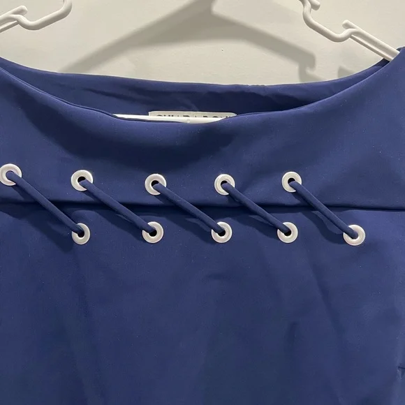 Chiara Boni La Petite Robe Mini Dress with Silver Grommets